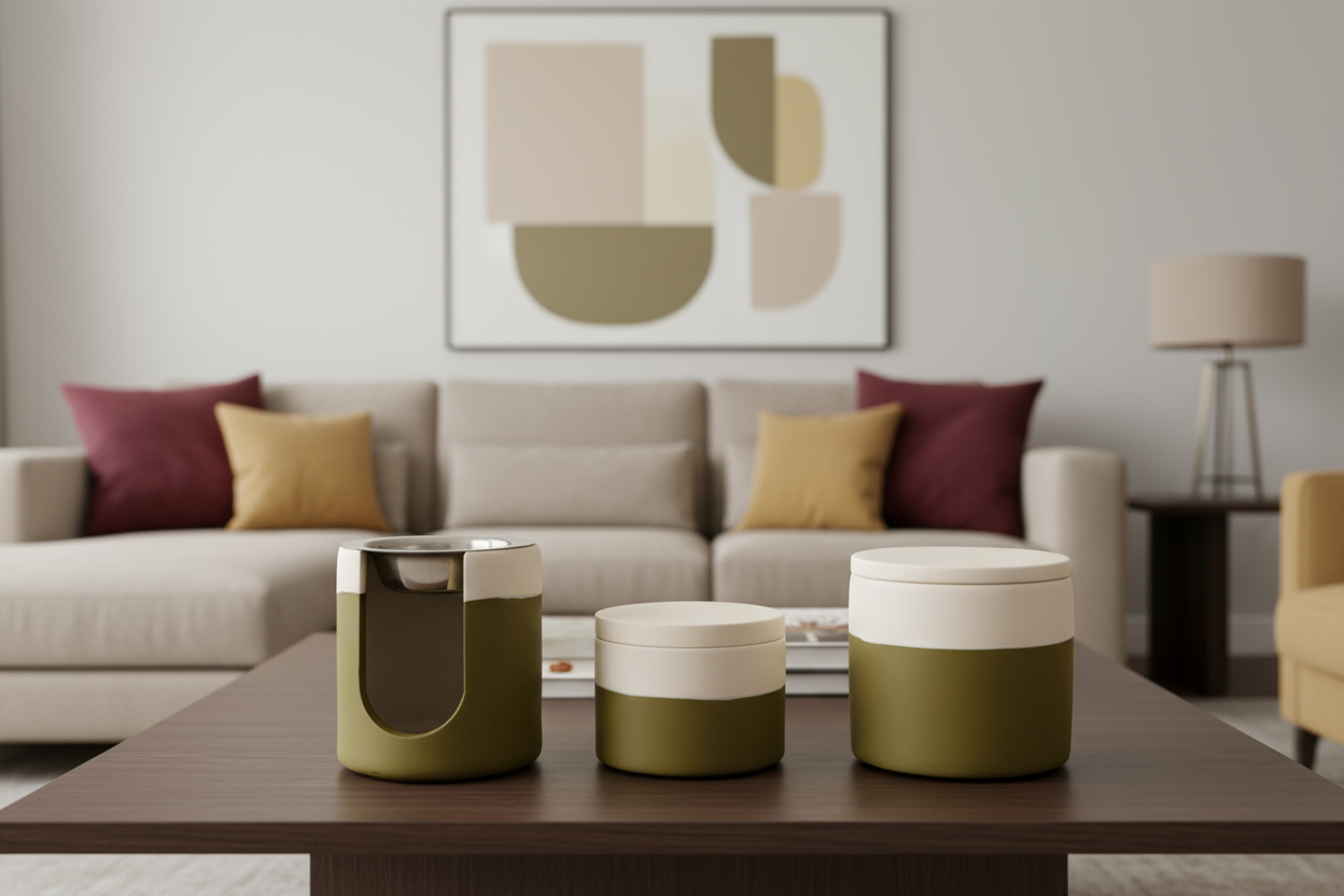 Collection automne hiver 2025 - pots kaki klanom - bougies