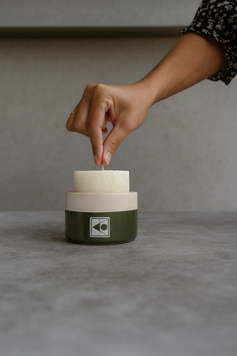 Bougie naturelle, parfumée et rechargeable - Klanom