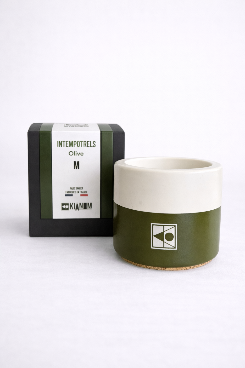LE POT MEDIUM ET SA RECHARGE - OLIVE
